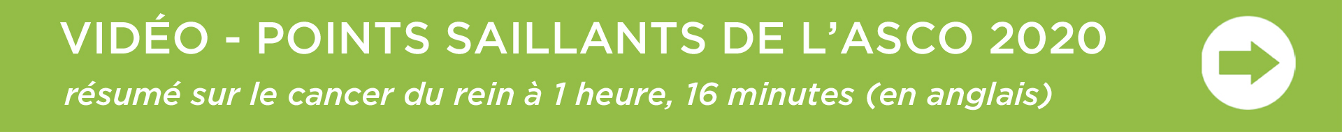 Points saillants sur le cancer du rein de  l'ASCO 2020